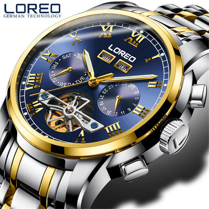 LOREO watch men's mechanical watch