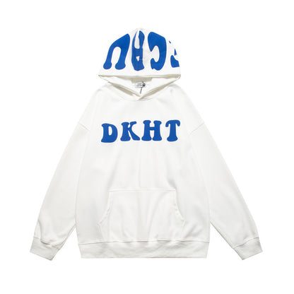 Letter Printed Hoodie Pullover Men