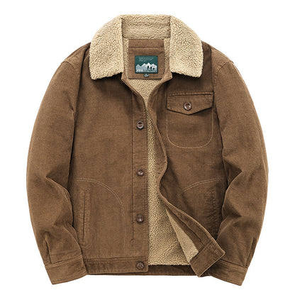 Fashion Personality Retro Corduroy Jacket For Men