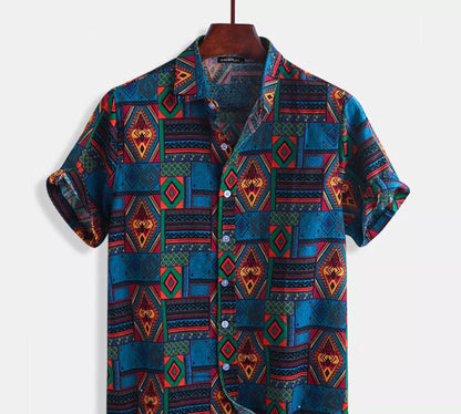 Beach shirt printed shirt men